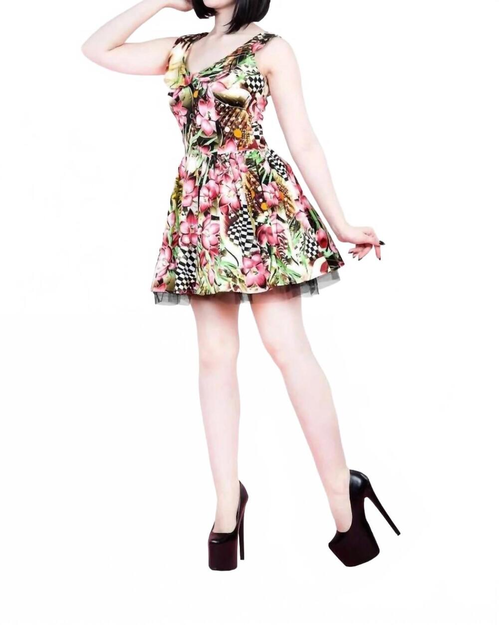 NEW HEARTS & ROSES lily mini dress in alice pink